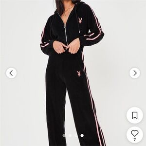 Playboy Black and Pink velour set 🐰 🖤💖